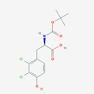 molecular formula C14H17Cl2NO5 B12991334 N-Boc-2,3-dichloro-D-tyrosine 