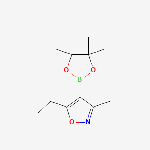 5-Ethyl-3-methyl-4-(4,4,5,5-tetramethyl-1,3,2-dioxaborolan-2-yl)isoxazole