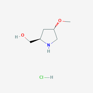 ((2R,4S)-4-Methoxypyrrolidin-2-yl)methanol hydrochloride