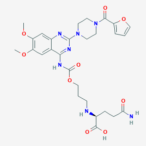 B129914 Poly-N(5)-(3-hydroxypropylglutamine)-prazosin carbamate CAS No. 140486-68-6