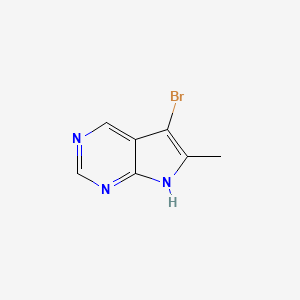 5-bromo-6-methyl-7H-pyrrolo[2,3-d]pyrimidine