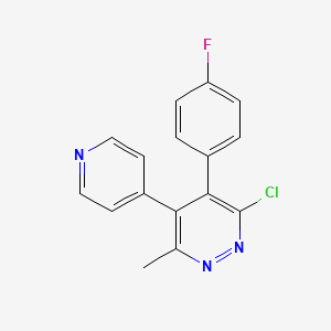 3-Chloro-4-(4-fluorophenyl)-6-methyl-5-(pyridin-4-yl)pyridazine