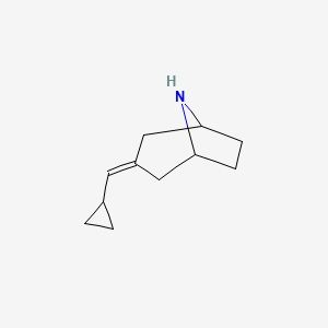 molecular formula C11H17N B12991461 3-(Cyclopropylmethylene)-8-azabicyclo[3.2.1]octane 