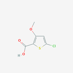 molecular formula C6H5ClO3S B12991464 5-Chloro-3-methoxythiophene-2-carboxylic acid 