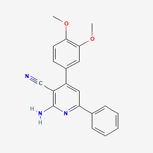 2-Amino-4-(3,4-dimethoxyphenyl)-6-phenylnicotinonitrile