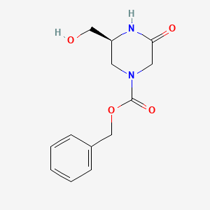 Benzyl (S)-3-(hydroxymethyl)-5-oxopiperazine-1-carboxylate