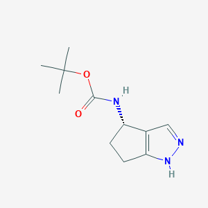 tert-Butyl (S)-(1,4,5,6-tetrahydrocyclopenta[c]pyrazol-4-yl)carbamate