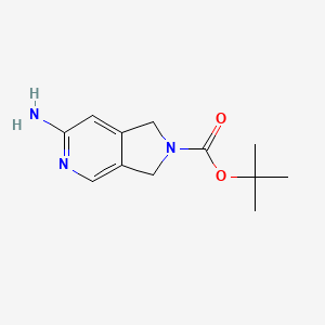 Tert-butyl 6-amino-1,3-dihydropyrrolo[3,4-c]pyridine-2-carboxylate