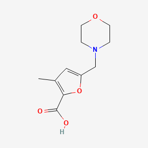 molecular formula C11H15NO4 B1299158 3-Methyl-5-(morpholinomethyl)furan-2-carboxylic acid 
