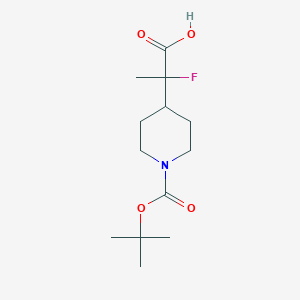 2-(1-(tert-Butoxycarbonyl)piperidin-4-yl)-2-fluoropropanoic acid