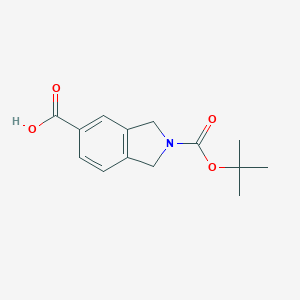 molecular formula C14H17NO4 B129916 2-(叔丁氧羰基)异吲哚-5-羧酸 CAS No. 149353-71-9