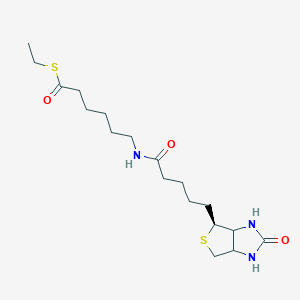 S-Ethyl 6-(5-((4S)-2-oxohexahydro-1H-thieno[3,4-d]imidazol-4-yl)pentanamido)hexanethioate