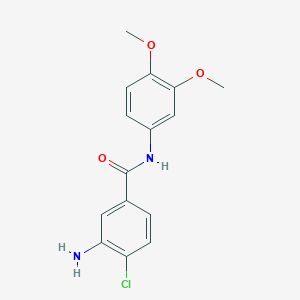 3-amino-4-chloro-N-(3,4-dimethoxyphenyl)benzamide