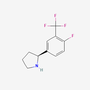 (S)-2-(4-Fluoro-3-(trifluoromethyl)phenyl)pyrrolidine