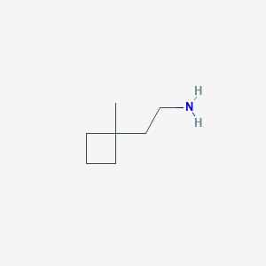 molecular formula C7H15N B12991630 2-(1-Methylcyclobutyl)ethan-1-amine 