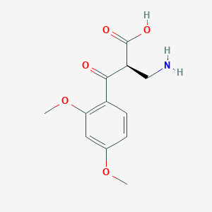 (S)-2-(Aminomethyl)-3-(2,4-dimethoxyphenyl)-3-oxopropanoic acid