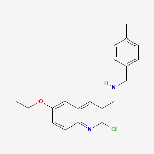 1-(2-Chloro-6-ethoxyquinolin-3-yl)-N-(4-methylbenzyl)methanamine