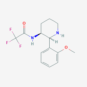 2,2,2-Trifluoro-N-((2S,3S)-2-(2-methoxyphenyl)piperidin-3-yl)acetamide