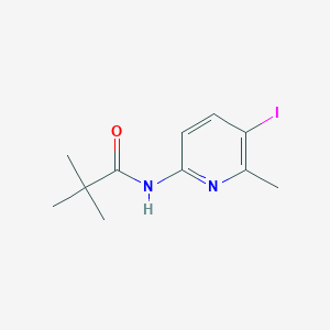 molecular formula C11H15IN2O B1299168 N-(5-Iodo-6-methyl-pyridin-2-yl)-2,2-dimethyl-propionamide CAS No. 676588-16-2