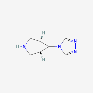 molecular formula C7H10N4 B12991687 (1R,5S,6R)-6-(4H-1,2,4-triazol-4-yl)-3-azabicyclo[3.1.0]hexane 