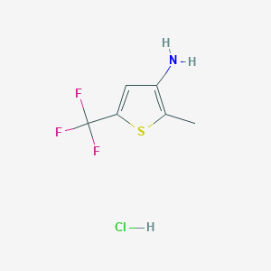 2-Methyl-5-(trifluoromethyl)thiophen-3-amine hydrochloride