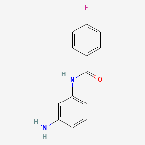 molecular formula C13H11FN2O B1299171 N-(3-氨基苯基)-4-氟苯甲酰胺 CAS No. 304883-99-6