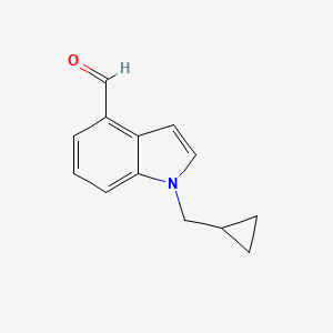 1-Cyclopropylmethyl-1H-indole-4-carbaldehyde