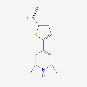 molecular formula C14H19NOS B1299174 5-(2,2,6,6-Tetramethyl-1,2,3,6-tetrahydro-pyridin-4-yl)-thiophene-2-carbaldehyde CAS No. 99539-08-9
