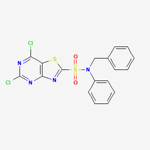 N-Benzyl-5,7-dichloro-N-phenylthiazolo[4,5-d]pyrimidine-2-sulfonamide