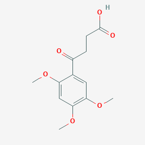 molecular formula C13H16O6 B1299175 4-オキソ-4-(2,4,5-トリメトキシフェニル)ブタン酸 CAS No. 31914-19-9