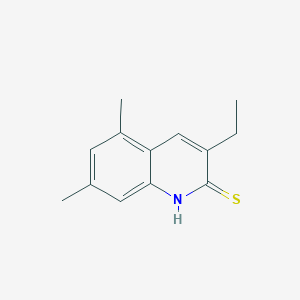 3-Ethyl-5,7-dimethylquinoline-2-thiol