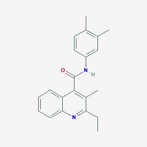 N-(3,4-dimethylphenyl)-2-ethyl-3-methylquinoline-4-carboxamide