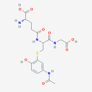 N5-(3-((5-Acetamido-2-hydroxyphenyl)thio)-1-((carboxymethyl)amino)-1-oxopropan-2-yl)-L-glutamine