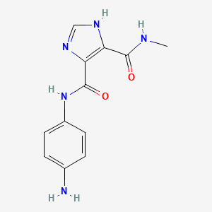 1H-Imidazole-4,5-dicarboxylic acid 4-[(4-amino-phenyl)-amide] 5-methylamide