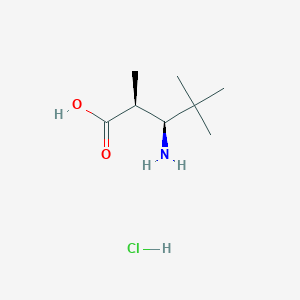 (2S,3S)-3-Amino-2,4,4-trimethylpentanoicacidhydrochloride