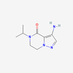 3-Amino-5-isopropyl-6,7-dihydropyrazolo[1,5-a]pyrazin-4(5H)-one