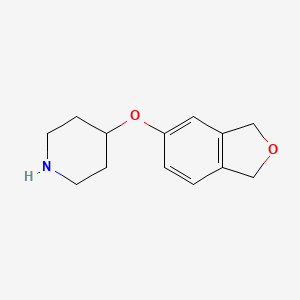 molecular formula C13H17NO2 B12991906 4-((1,3-Dihydroisobenzofuran-5-yl)oxy)piperidine 