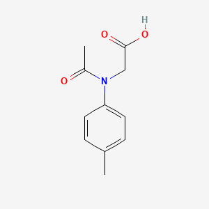 molecular formula C11H13NO3 B12991933 2-(N-(p-Tolyl)acetamido)acetic acid 