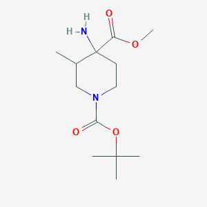 1-(tert-Butyl) 4-methyl 4-amino-3-methylpiperidine-1,4-dicarboxylate