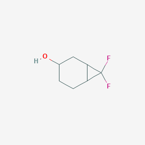 molecular formula C7H10F2O B12991980 7,7-Difluorobicyclo[4.1.0]heptan-3-ol 