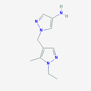 1-((1-Ethyl-5-methyl-1H-pyrazol-4-yl)methyl)-1H-pyrazol-4-amine