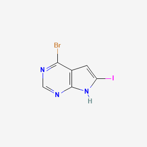 4-Bromo-6-iodo-7H-pyrrolo[2,3-d]pyrimidine