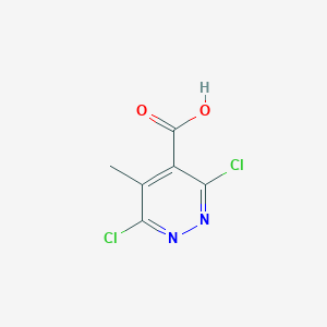 molecular formula C6H4Cl2N2O2 B12992032 3,6-Dichloro-5-methylpyridazine-4-carboxylic acid 