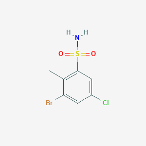 3-Bromo-5-chloro-2-methylbenzenesulfonamide