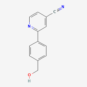 2-(4-(Hydroxymethyl)phenyl)isonicotinonitrile