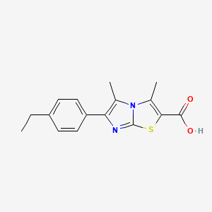 6-(4-Ethylphenyl)-3,5-dimethylimidazo[2,1-b]thiazole-2-carboxylic acid