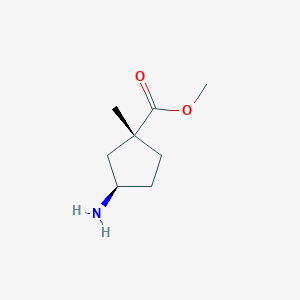 Methyl (1R,3R)-3-amino-1-methylcyclopentane-1-carboxylate