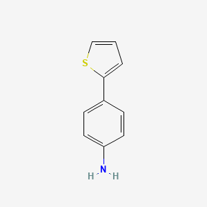 molecular formula C10H9NS B1299213 4-(2-噻吩基)苯胺 CAS No. 70010-48-9