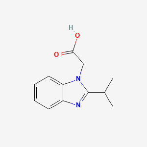 molecular formula C12H14N2O2 B1299216 (2-异丙基-1h-苯并咪唑-1-基)乙酸 CAS No. 797812-91-0