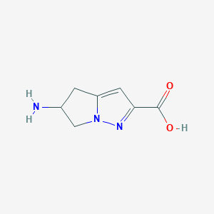 5-Amino-5,6-dihydro-4H-pyrrolo[1,2-b]pyrazole-2-carboxylic acid